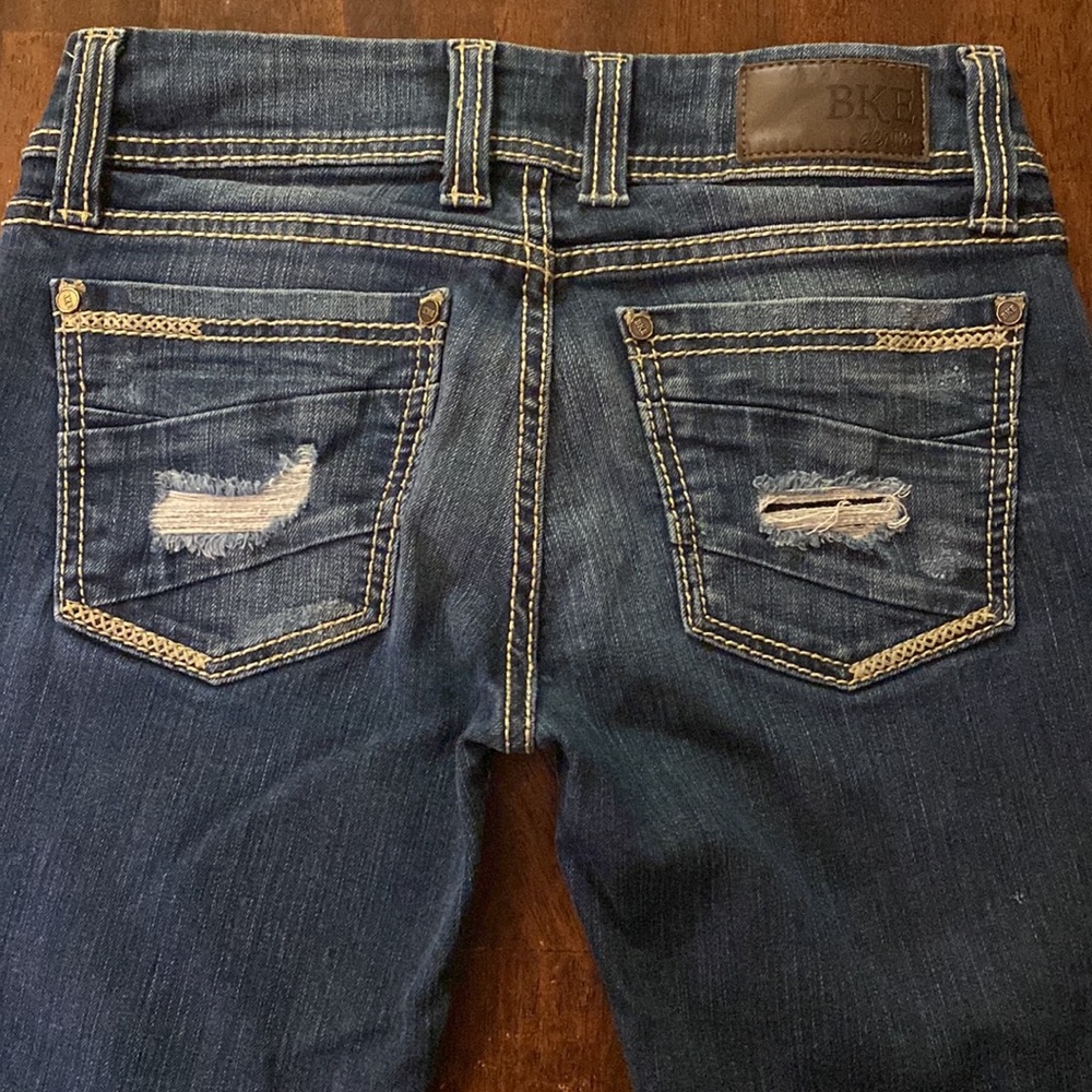 BKE Slim-Boot Medium Dark Wash Denim Jeans